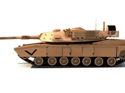 m1 abram tank 3D model