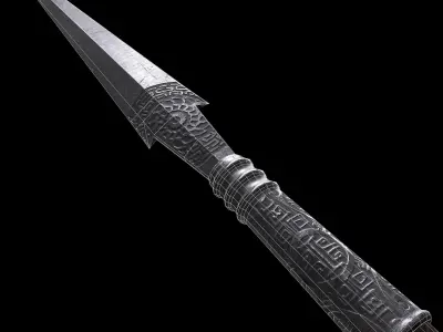 HIE Game Ready Lance N1 Low-poly 3D model