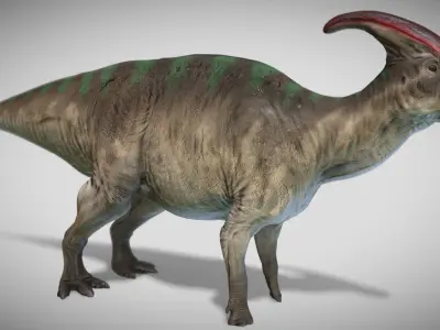 Parasaurolophus Low-poly 3D model purchase