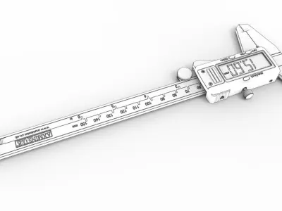 Digital Vernier Calipers 3D model purchase