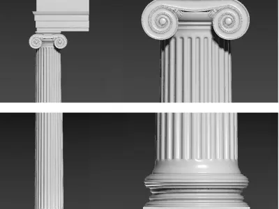 Ionic Column 3D model