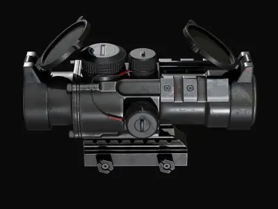 Scope 4X  Vortex Spitfire  Low-poly 3D model