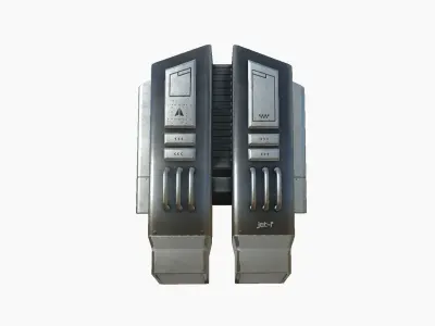 Jetpack F07 Steel - SciFi Character Design Low-poly 3D model
