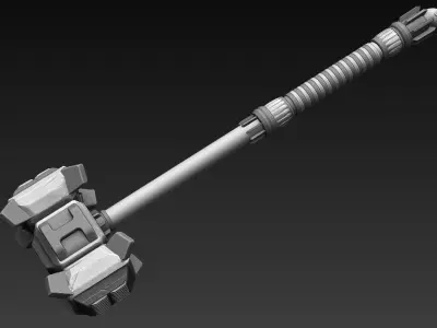 Battle Hammer 3D model buy