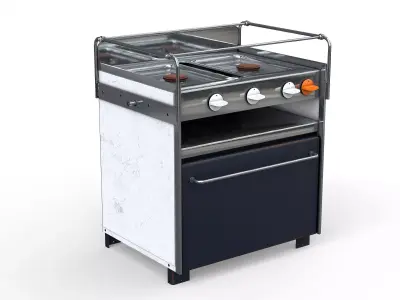 Old Yacht Stove or Camper Stove 3D model