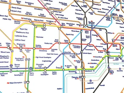 London Underground Map Low-poly 3D model