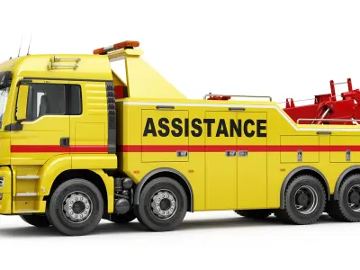 TOW TRUCK 8X4 3D model