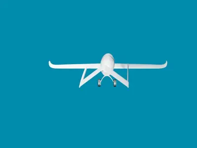 Plane paper airplane 3D model