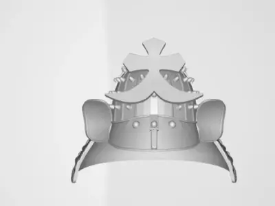 Samurai Helmet 3D model buy