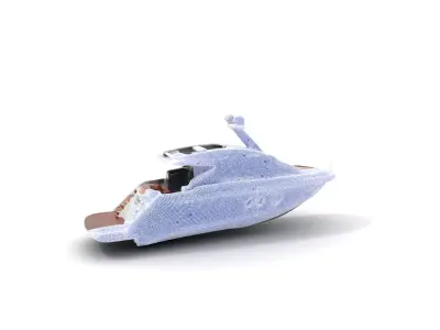 Elegant Yacht model pack Low-poly 3D model