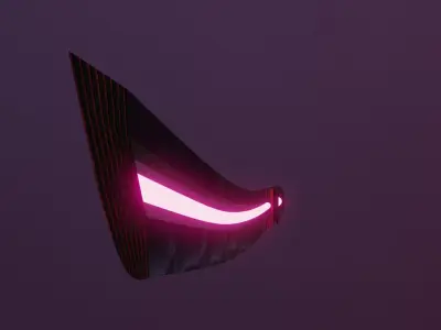 Cyberpunk Sword Low-poly 3D model