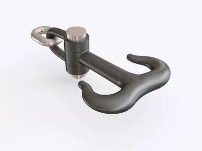 Crane hook 02 3D model