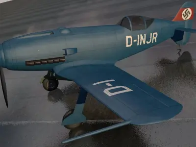 Messerschmitt Me-209 v1 3D model