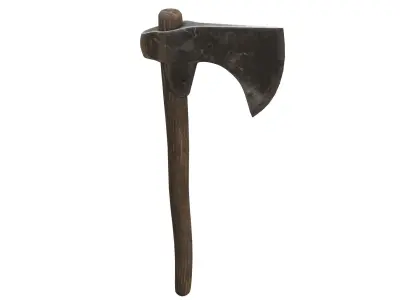 Ax Medieval Low-poly 3D model get