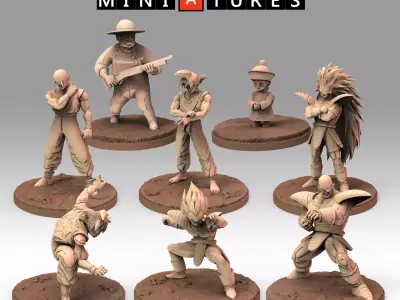 Term 1 - Saiyan Saga Part I - Dragon Ball Miniatures 3D print model