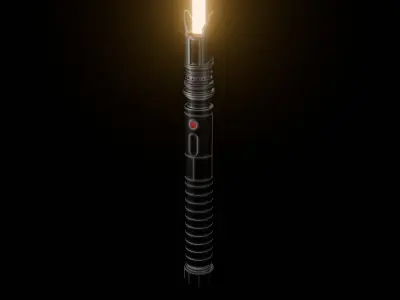 Lightsaber Low-poly 3D model