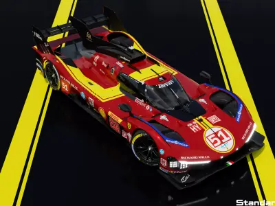 Ferrari 499P WEC 2025 - Standard Edition 3D model