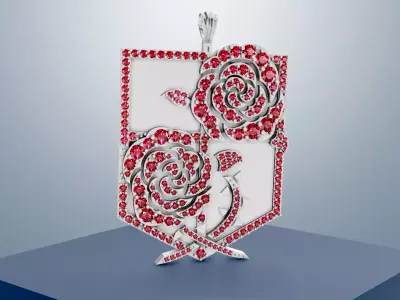 Attack on Titan Pendant Jewelry Pack 3D print model