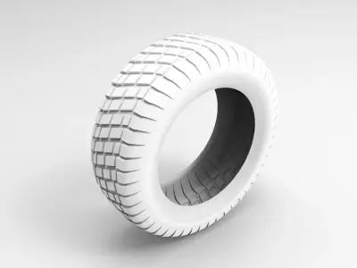 Simple tyre 3d model 3D model