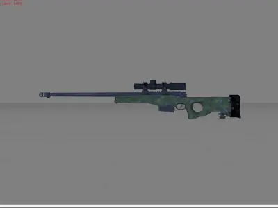 AWM PUBG Low-poly 3D model