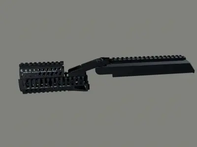 AK B-33  Zenit Dust Cover Low-poly 3D model