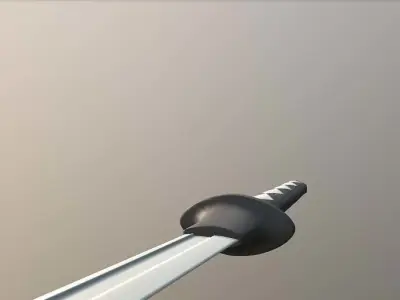 Katana samurai sword Free low-poly 3D model