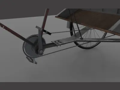 Riksa  indian TukTuk Low-poly 3D model