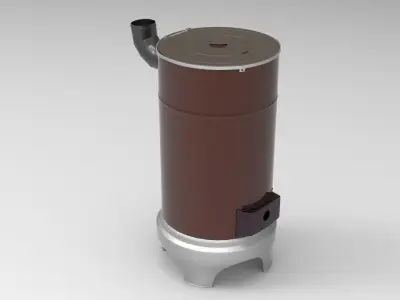 Wood Burning Stove 3D model purchase
