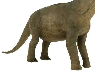 dinosaur sauropod Low-poly 3D model