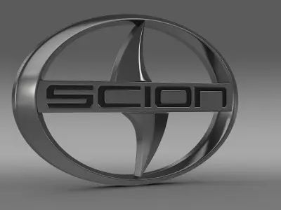 scion logo 3D model by Sergey
