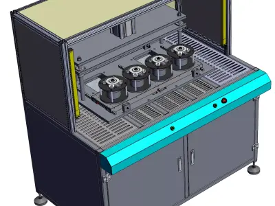 BMC plastic sealed stator cleaning machine 3D model