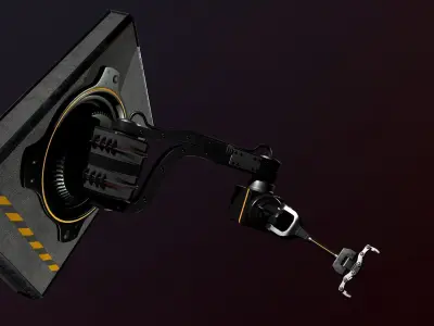 Robotic factory arm 3D model