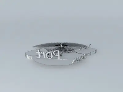 Sea Dam and Desalination Project Free 3D model