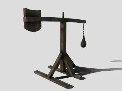 Medieval Quintain Low-poly 3D model