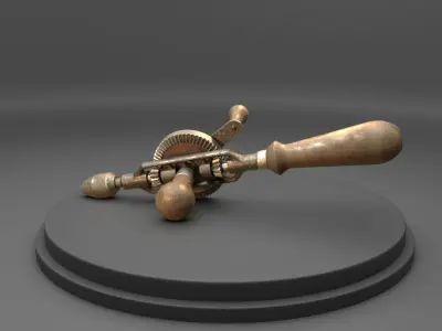 Stanley England Hand Drill 3D model