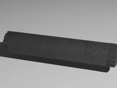 Silencer middle poly 3D model