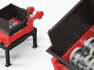  Heavy Duty Machinery Metal Shredder Red 