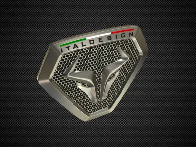 giugiaro italdesign logo 3D model by 3dlogoman