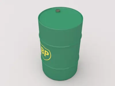 BP Barrel Low-poly 3D model