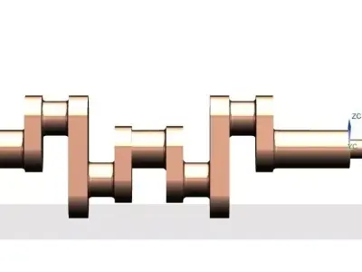 Crank Shaft 1 Free 3D model