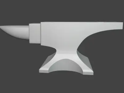 Low Poly Anvil Low-poly 3D model
