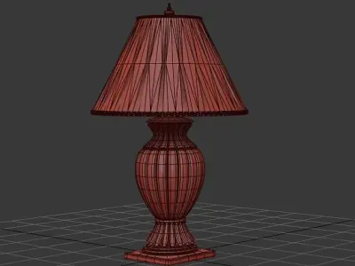 The ethnic bronze lamp 3D model