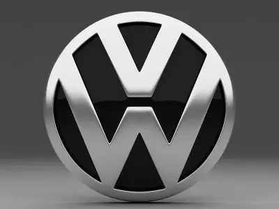 vw logo 3D model purchase
