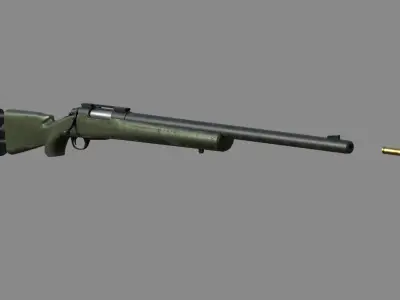 Weapon - M24 - Included Highres Low-poly 3D model