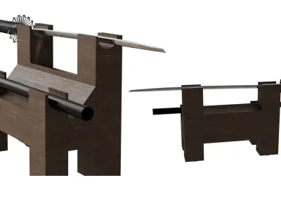 3D Katana Model Low-poly 3D model purchase