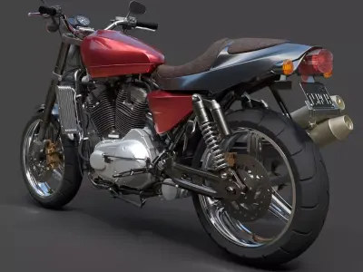 Harley-Davidson XR1200X - Hyper-Detailed 3D Model 3D model