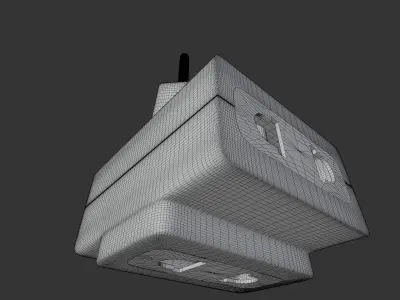 Realistic Electricity T-connection 3D model