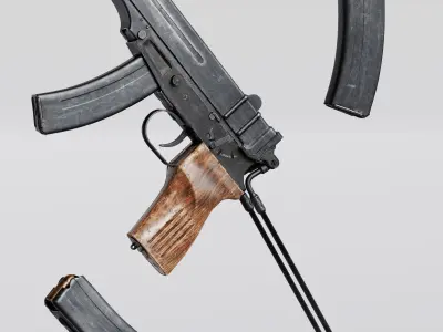 Skorpion vz 61 Low-poly 3D model