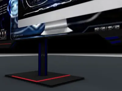 sci fi monitor 3D model