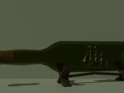 Bootleship Low-poly 3D model